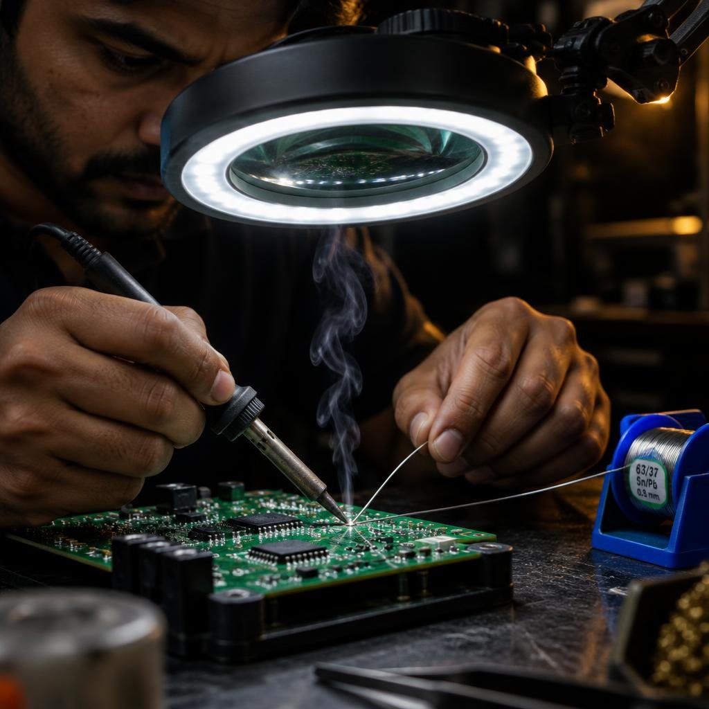 Illustrative electronics engineering and testing work